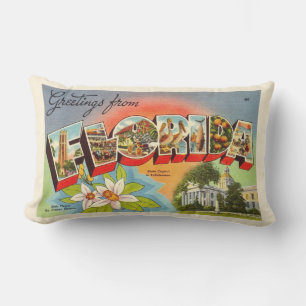 Retro Florida ansichtkaart kussensloop Buitenkussen