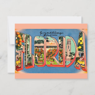 Retro Florida  Briefkaart