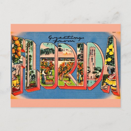 Retro Florida Briefkaart (Voorkant)