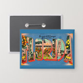 Retro Florida Button (Voorkant / Achterkant)