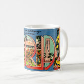 Retro Florida Koffiemok (Voorkant rechts)
