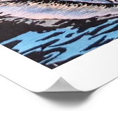 Retro Florida Oranje Poster Print (Hoek)