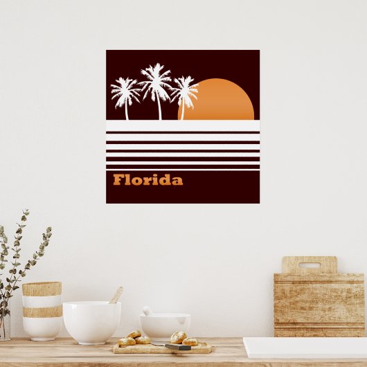 Retro Florida Poster (Keuken)