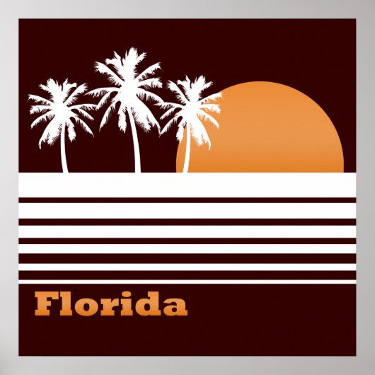 Retro Florida Poster (Voorkant)