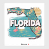 Retro Florida Sticker (Vel)