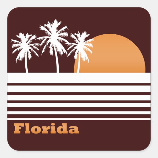 Retro Florida Stickers (Voorkant)