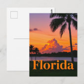Retro Florida Sunset: een paradijs Briefkaart (Voorkant / Achterkant)