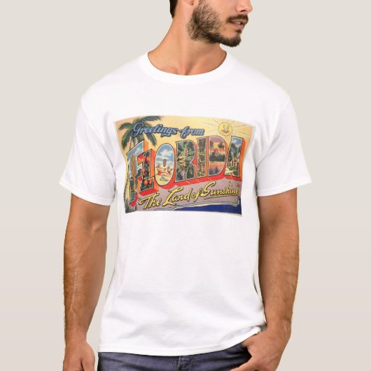 Retro Florida  T-shirt (Voorkant)