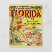Retro Florida Vacation Briefkaart (Voorkant)