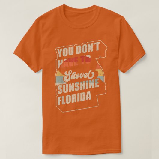 Retro Florida Vacation Funny Snow Bird Bea T-shirt (Design voorkant)