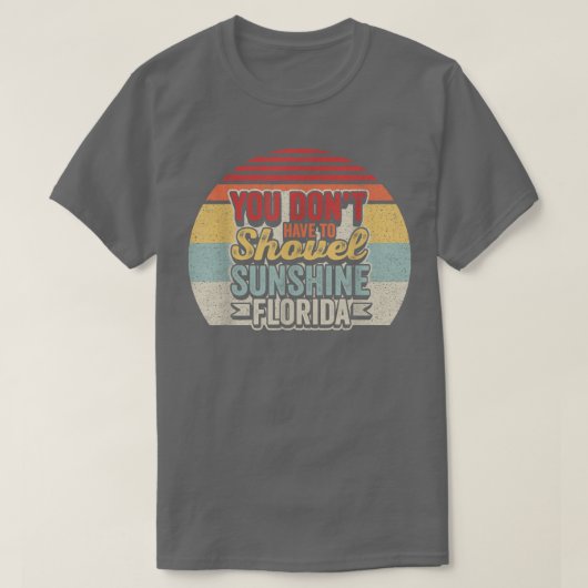 Retro Florida Vacation Funny Snow Bird Bea T-shirt (Design voorkant)