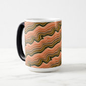 Retro Flow keramische Mok | aards avy (Voorkant links)