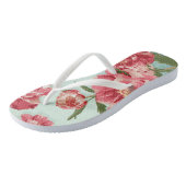 Retro Flower Bridesmaid Wedding Chintz Teenslippers (Schuin)