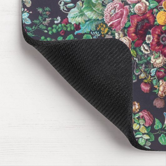  Retro Flower Chintz Peonies Calico Pattern Muismat (Hoek)