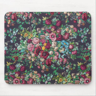  Retro Flower Chintz Peonies Calico Pattern Muismat