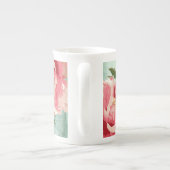 Retro Flower Chintz Peonies Persoonlijk Porselein Kop (Achterkant)