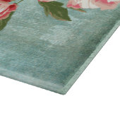 Retro Flower Chintz Peonies Persoonlijk Snijplank (Hoek)