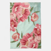  Retro Flower Chintz Peonies Persoonlijk Theedoek (Verticaal)