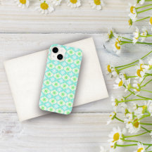 Retro Flower & Daisy Hourglass Patroon