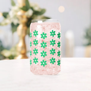 Retro Flower Daisy Verjaardag Vrijgezellenfeest Ge Blikvorm Glas
