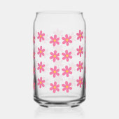 Retro Flower Daisy Verjaardag Vrijgezellenfeest Ge Blikvorm Glas (Rechts)