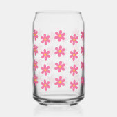 Retro Flower Daisy Verjaardag Vrijgezellenfeest Ge Blikvorm Glas (Links)