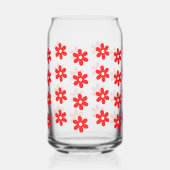 Retro Flower Daisy Verjaardag Vrijgezellenfeest Ge Blikvorm Glas (Voorkant)