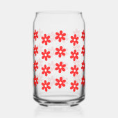 Retro Flower Daisy Verjaardag Vrijgezellenfeest Ge Blikvorm Glas (Links)