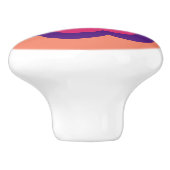 Retro Flower Flowers Blumen Muster 70er 70ies 70s Keramische Knop (Zijkant)