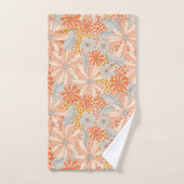 Retro Flower Garden Pattern Bad Handdoek (Handdoek)