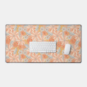 Retro Flower Garden Pattern Bureaumat (Keyboard & Muis)