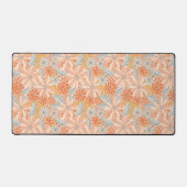 Retro Flower Garden Pattern Bureaumat (Voorkant)