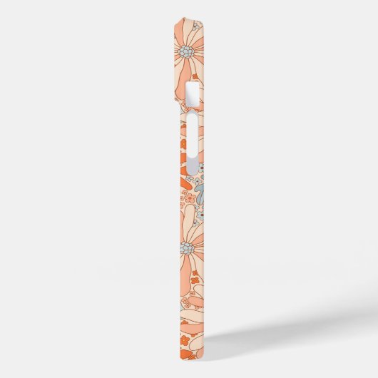 Retro Flower Garden Pattern Case-Mate iPhone Case (Achterkant / Links)