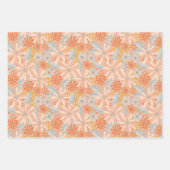 Retro Flower Garden Pattern Inpakpapier Vel (Voorkant 2)