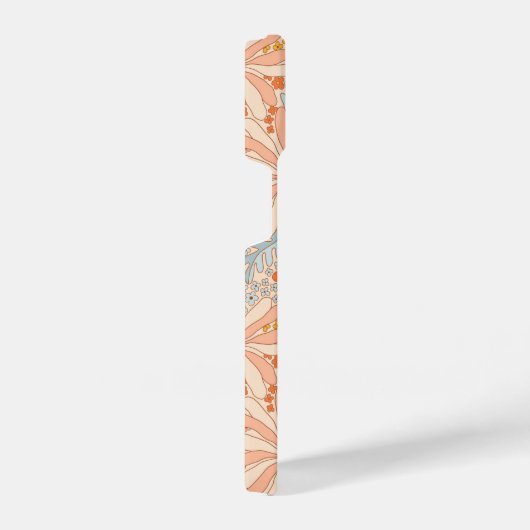 Retro Flower Garden Pattern iPhone Hoesje (Rechterkant)