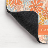 Retro Flower Garden Pattern Muismat (Hoek)