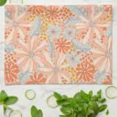 Retro Flower Garden Pattern Theedoek (Gevouwen)