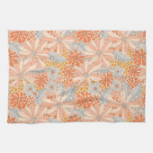 Retro Flower Garden Pattern Theedoek (Horizontaal)