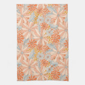 Retro Flower Garden Pattern Theedoek (Verticaal)