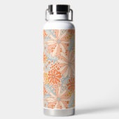Retro Flower Garden Pattern Waterfles (Achterkant)