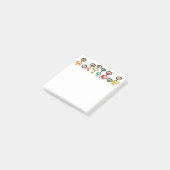 Retro Flower Garden Post-it® Notes (Schuin)