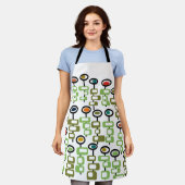 Retro Flower Garden Schort (Gedragen)