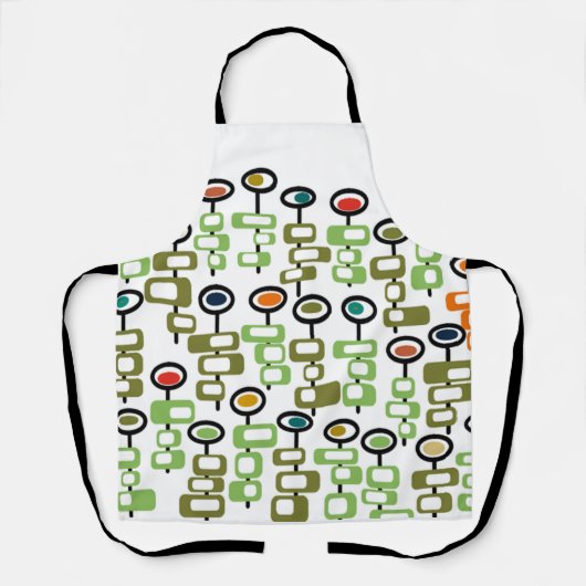 Retro Flower Garden Schort (Voorkant)