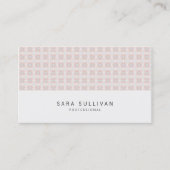 Retro Flower Grid Professionele visitekaartje (Voorkant)