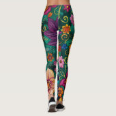Retro Flower Leggings (Achterkant)