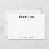 Retro Flower Paars Green Custom Vrijgezellenfeest Bedankkaart (Voorkant)