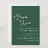 Retro Flower Paars Green Script Vrijgezellenfeest Kaart (Voorkant)