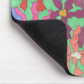 Retro Flower Pattern Boho Design Muismat (Hoek)