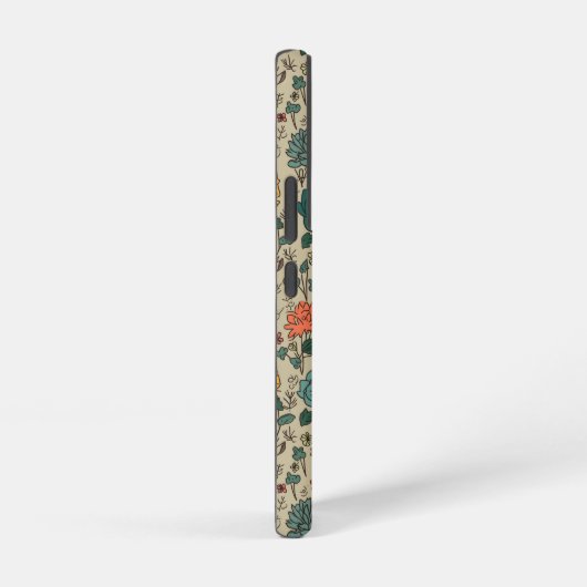 Retro Flower Pattern Galaxy S22 Hoesje Samsung Galaxy Hoesje (Rechterkant)