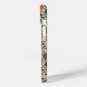 Retro Flower Pattern iPhone 15 Hoesje (Achterkant / Links)